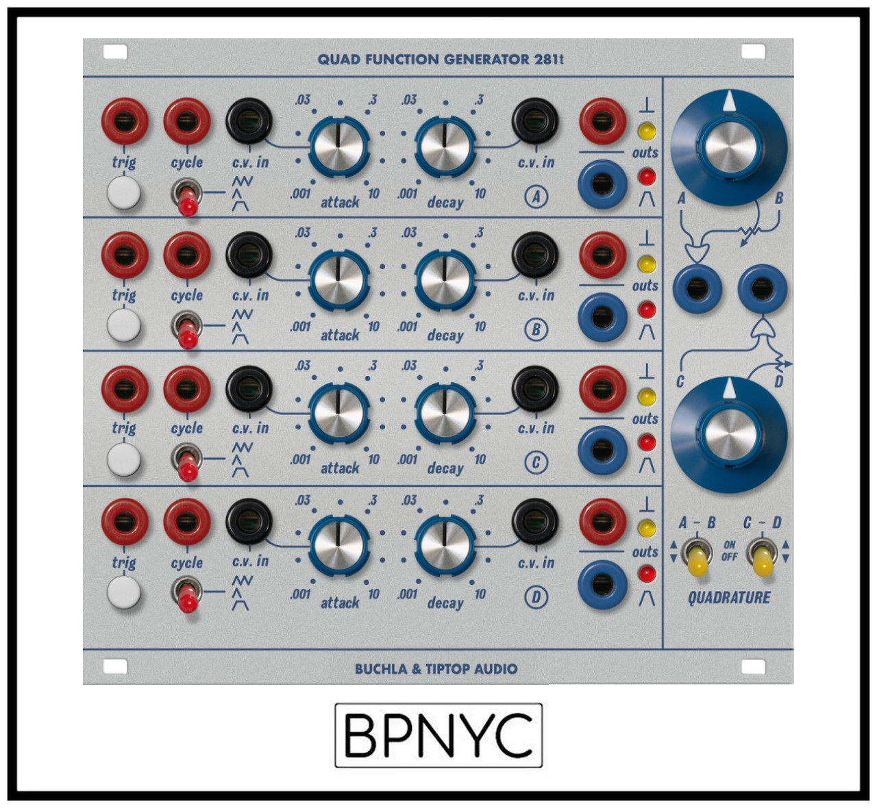 Buchla & Tiptop Audio Quad Function Generator 281t